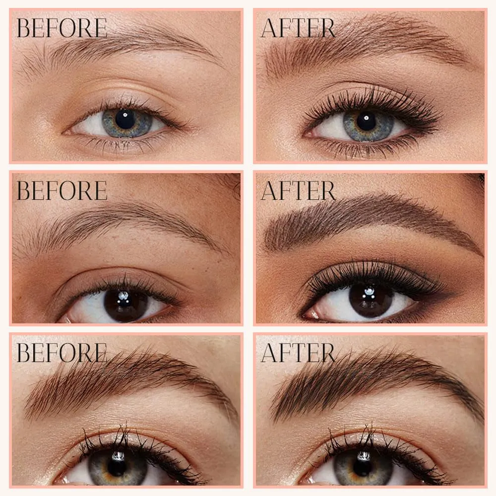2024 Advanced 4-Point Waterproof Microblading Eyebrow Pencil for Natural Finish (Dark Brown)