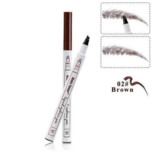 3 Colors 4 Head Microblading Eyebrow Tattoo Pen Waterproof