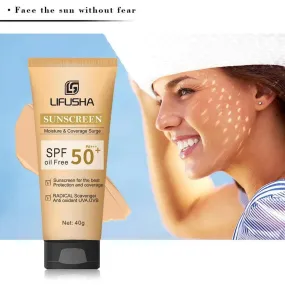 40g SPF 50   Face Sunscreen Whitening Sunblock Skin Cream Oil-control Cream Moisturizing Screen Protective Sun Anti-Aging