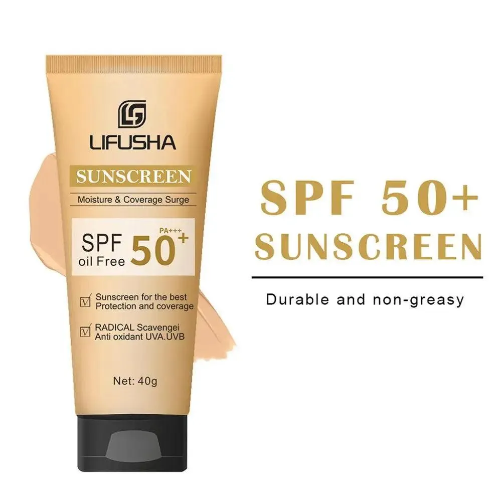 40g SPF 50   Face Sunscreen Whitening Sunblock Skin Cream Oil-control Cream Moisturizing Screen Protective Sun Anti-Aging
