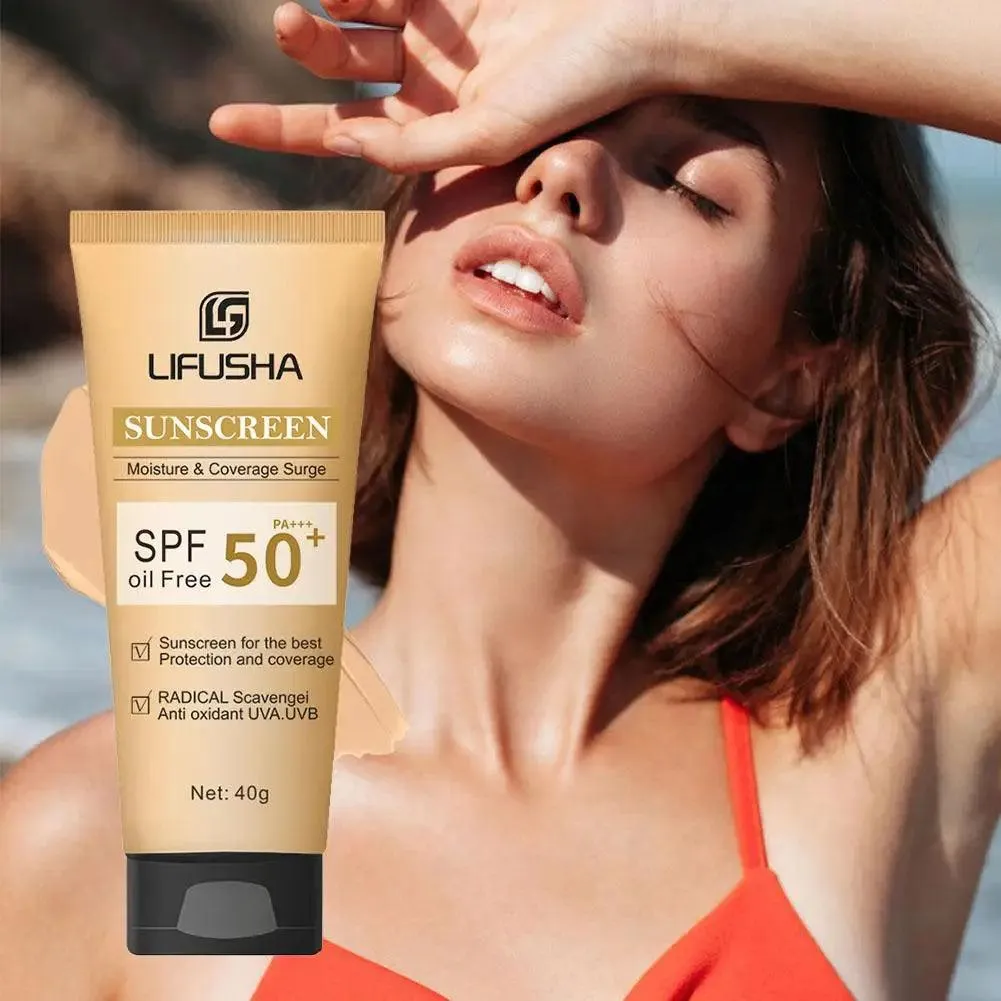40g SPF 50   Face Sunscreen Whitening Sunblock Skin Cream Oil-control Cream Moisturizing Screen Protective Sun Anti-Aging