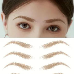 8 Pairs of Lazy Waterproof EcoFriendly 3D Eyebrow Stickers
