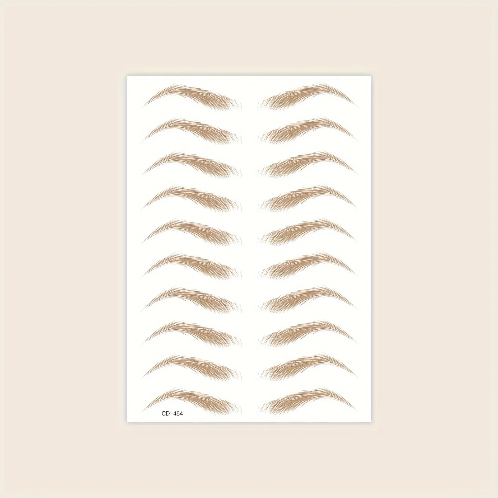 8 Pairs of Lazy Waterproof EcoFriendly 3D Eyebrow Stickers