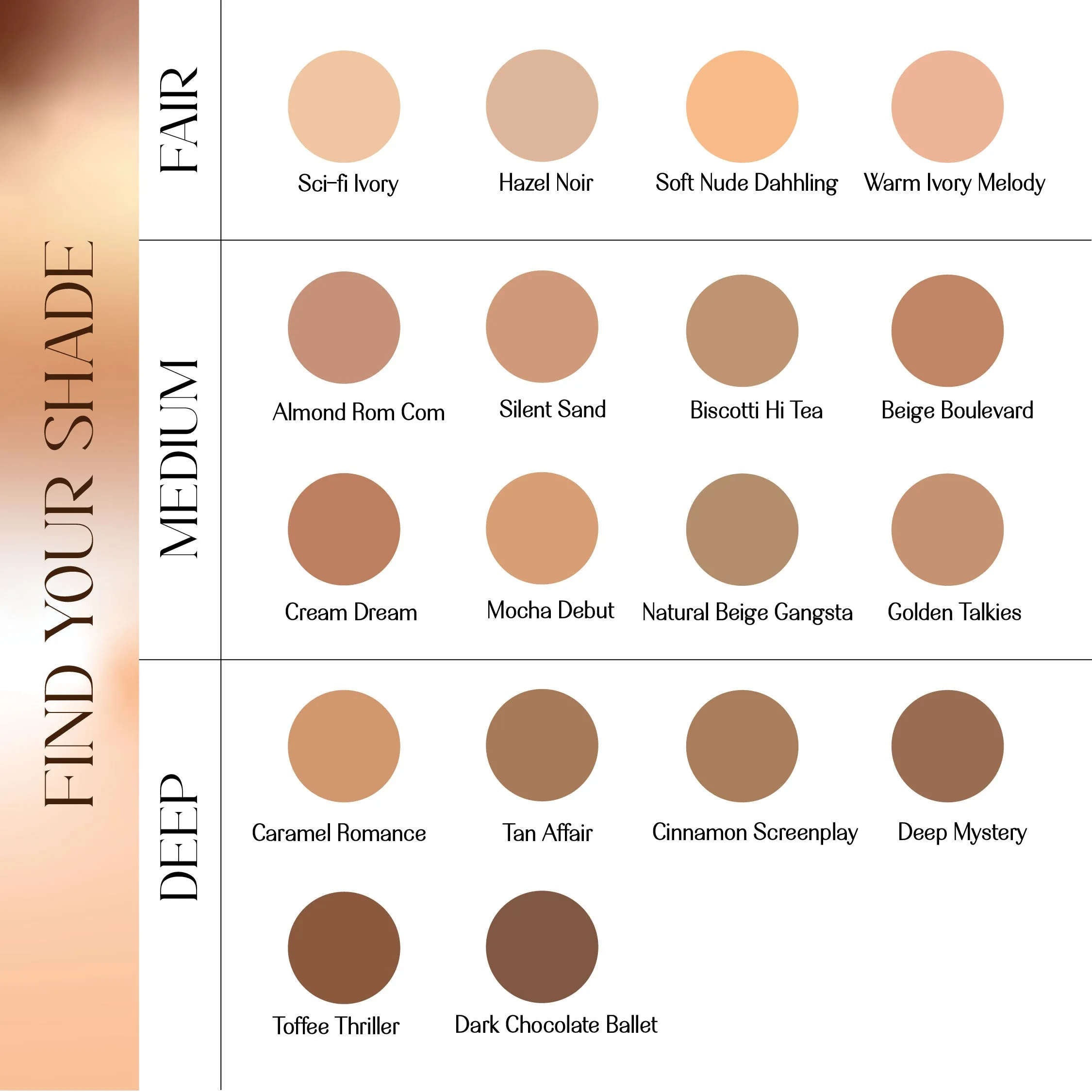 Almond Rom Com- Lights Camera Foundation  4K Matte Finish