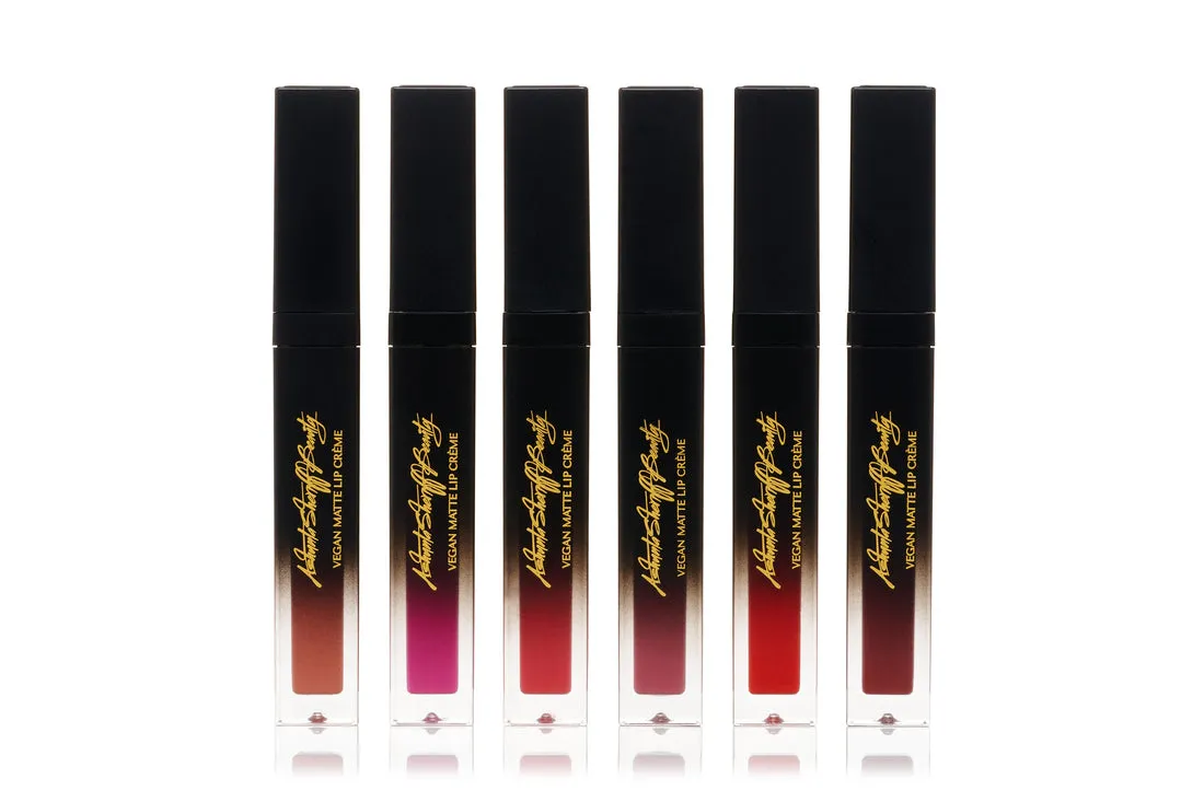 Ashunta Sheriff Beauty Vegan Matte Lip Creme Collection