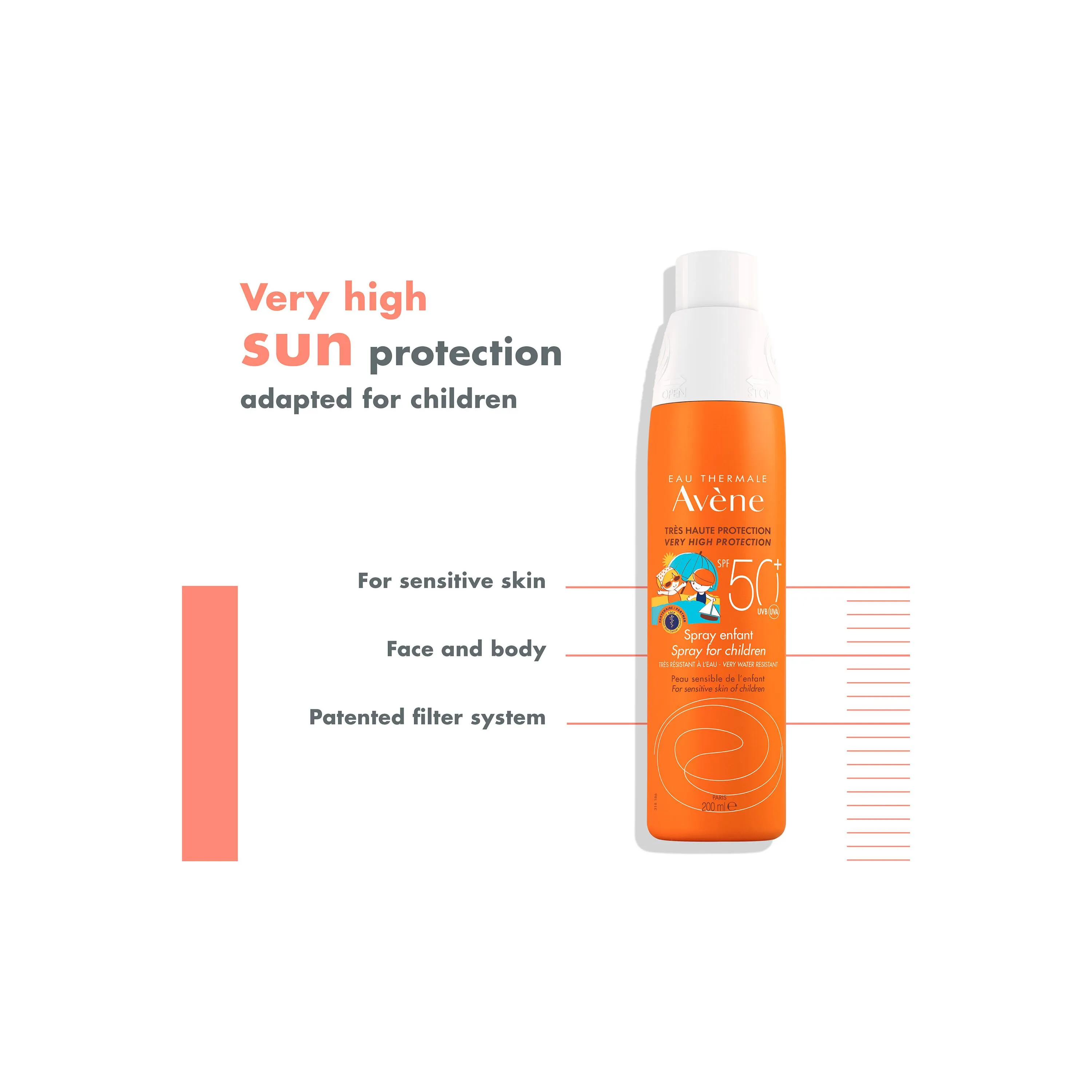 Avéne Very High Protection Spray for Children SPF50  200ml