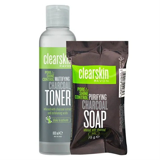 Avon Clearskin Pore & Shine Control Mattifying Charcoal Toner - 100ml