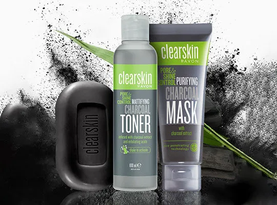Avon Clearskin Pore & Shine Control Mattifying Charcoal Toner - 100ml