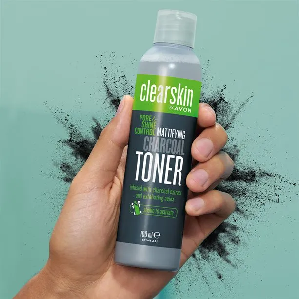 Avon Clearskin Pore & Shine Control Mattifying Charcoal Toner - 100ml