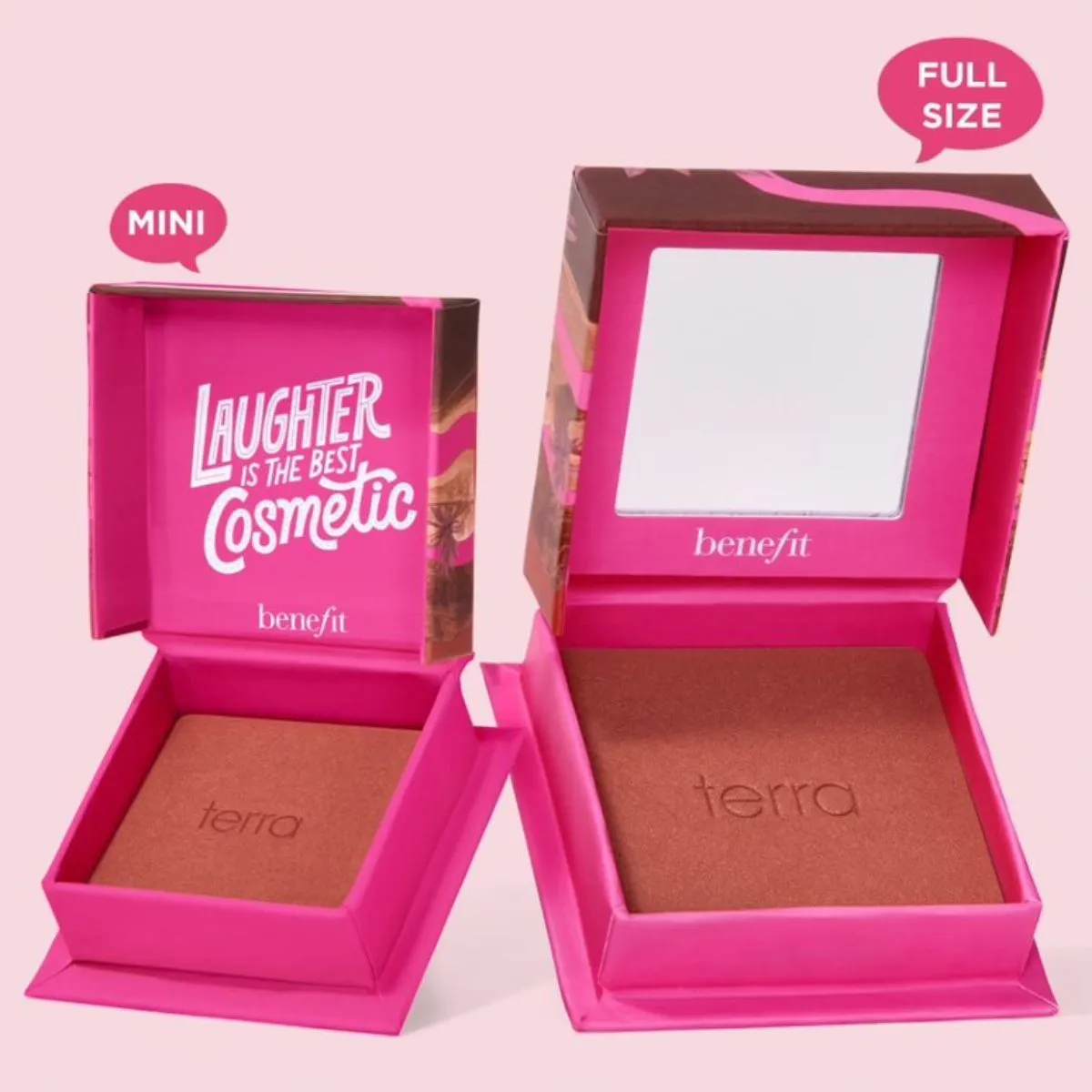 Benefit Powder Mini Terra Golden Brick-Red Blush.