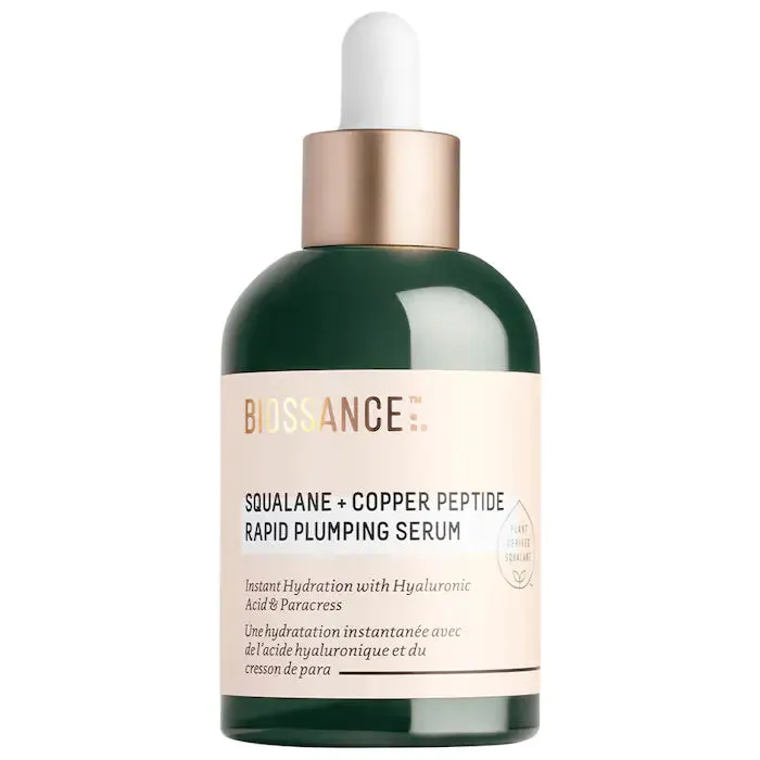 Biossance Squalane   Copper Peptide Rapid Plumping Serum 1.69 oz