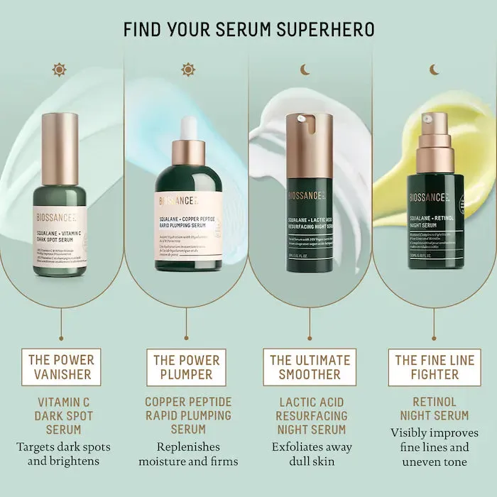 Biossance Squalane   Copper Peptide Rapid Plumping Serum 1.69 oz