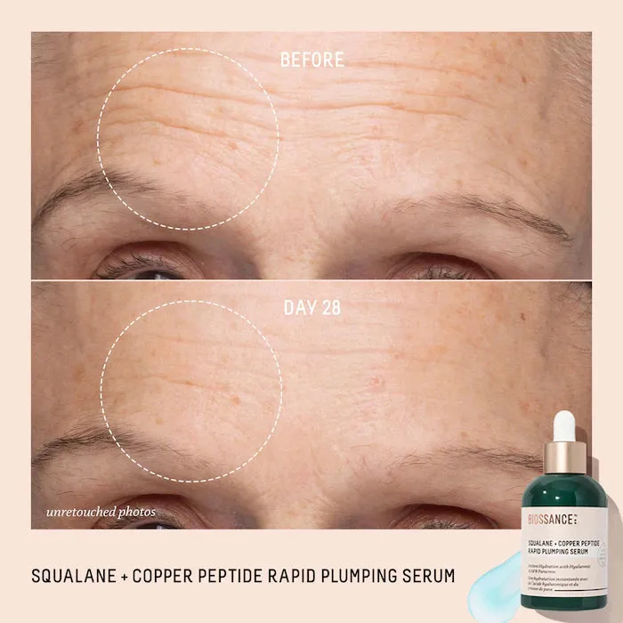 Biossance Squalane   Copper Peptide Rapid Plumping Serum 1.69 oz