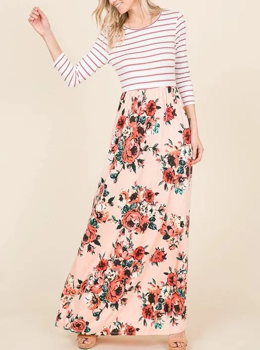 Blush Bouquet Maxi Dress