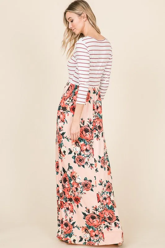Blush Bouquet Maxi Dress