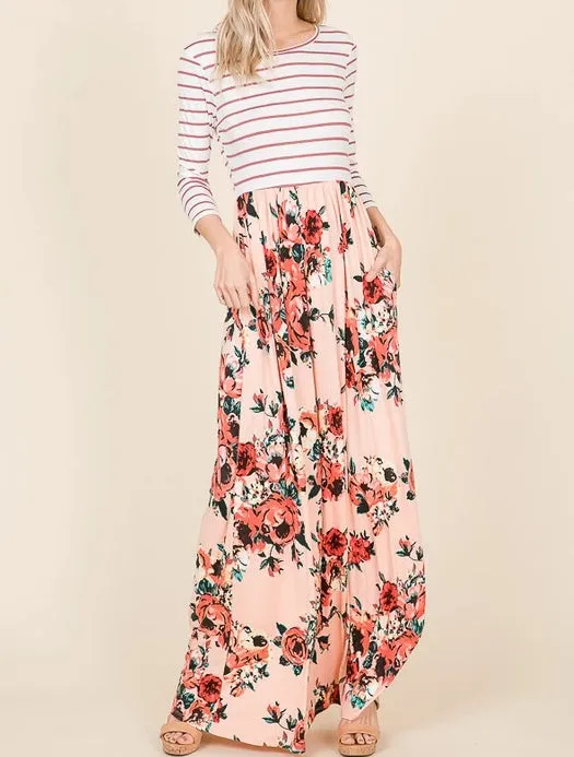 Blush Bouquet Maxi Dress