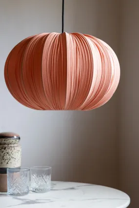 Blush Pleated Fabric Ceiling Light