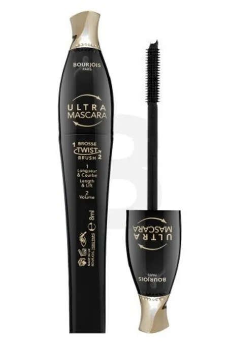 Bourjois Twist Up Mascara Mascara for extended eyelashes and volume 001 Ultra Black 8 ml