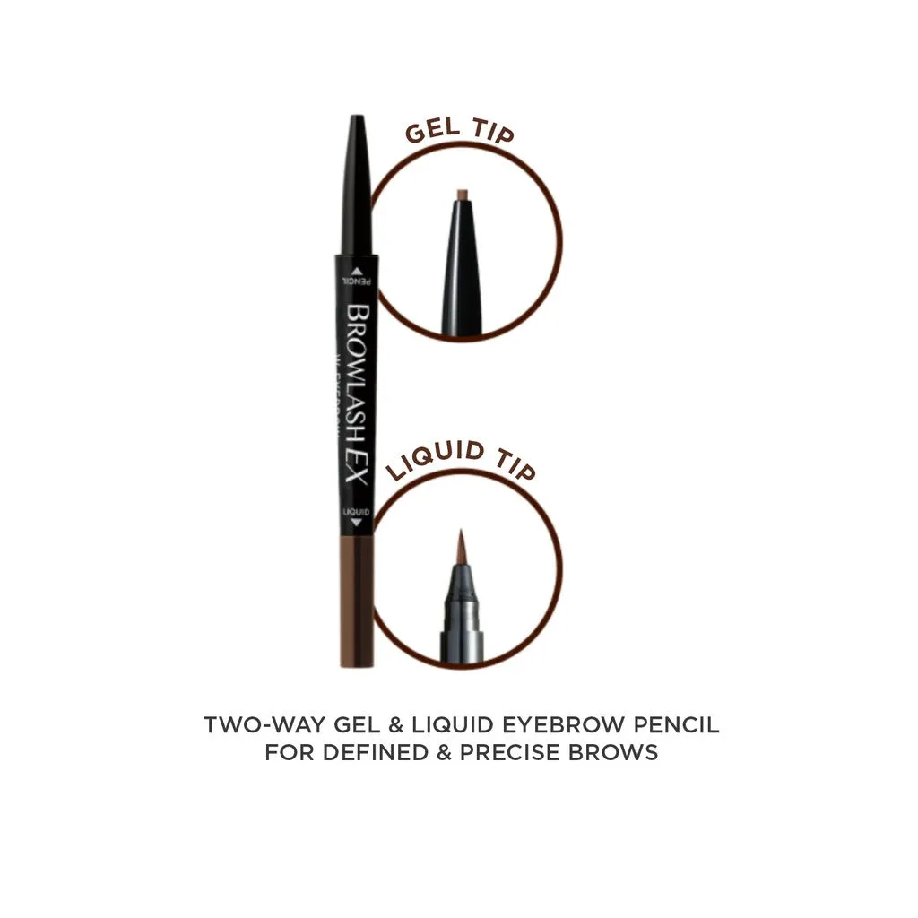 Browlash EX W Eyebrow Pencil & Liquid Royal Brown