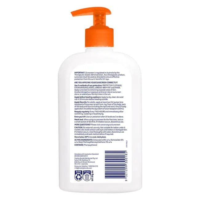 Cancer Council Everyday Value Sunscreen SPF 50  Pump 500ml