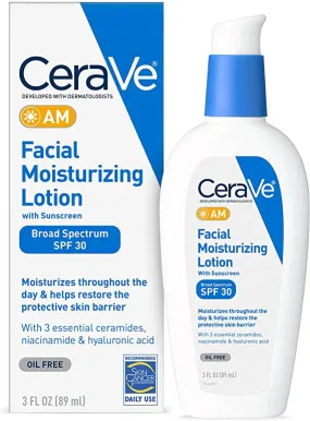 CeraVe AM Facial Moisturizing Lotion with Sunscreen - SPF 30