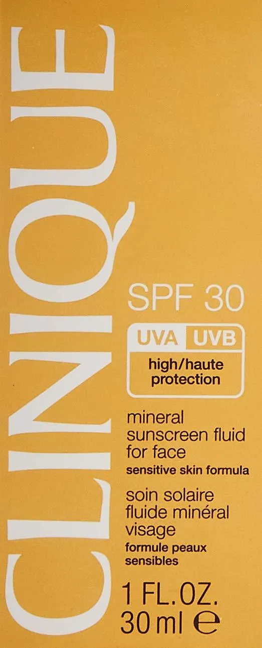 Clinique SPF 30 Mineral Sunscreen Fluid for Face