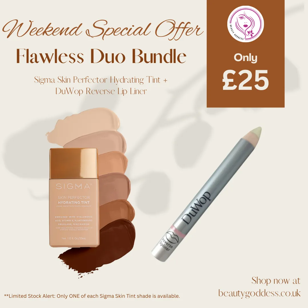 Flawless Duo Bundle (Sigma Skin Perfector Hydrating Tint   DuWop Reverse Lip Liner)