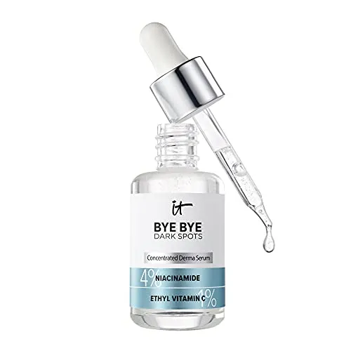 IT Cosmetics Bye Bye Dark Spots 4% Niacinamide Serum - Visibly Reduces Dark Spots & Improves Skin Clarity In 8 Weeks - With 1% Ethyl Vitamin C - For All Skin Types - 1 fl oz