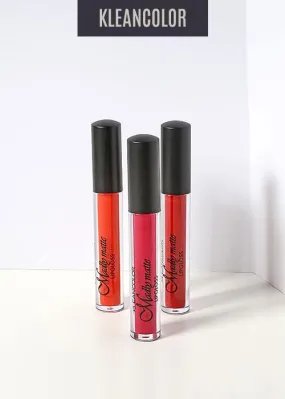 Kleancolor Madly Matte Lip Gloss - Reds