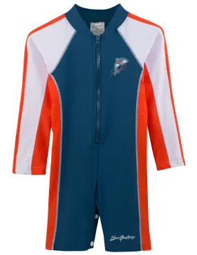Long Sleeve One-Piece Swimsuit - Tangelo