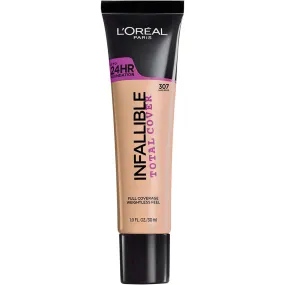 L'OREAL - Infallible Total Cover Foundation, Sand Beige - 1 fl. oz. (30 ml)