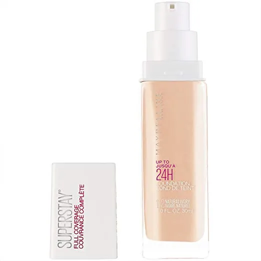 MAYBELLINE - Super Stay Full Coverage Liquid Foundation Natural Ivory - 1 fl oz (30 ml)