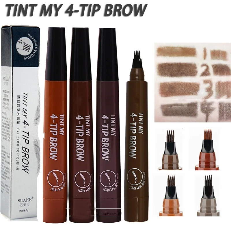 Microblading Eyebrow Tattoo Pen Waterproof Fork