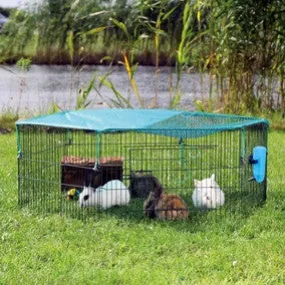 natura Outdoor Run for Young Animals with Protective Net