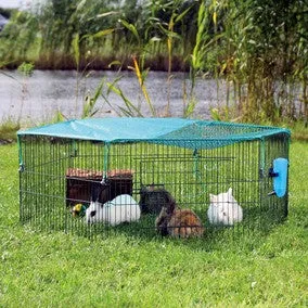 natura Outdoor Run for Young Animals with Protective Net