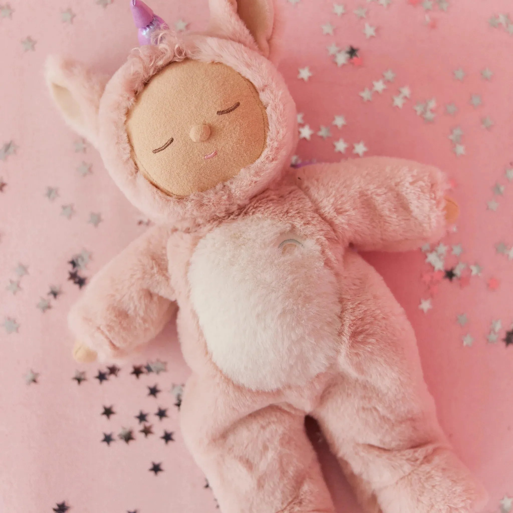 Ollie Ella Cozy Dinkum Unicorn Sugarpie, Pink