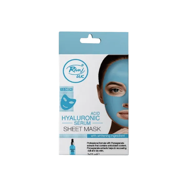RIVAJ HYALURONIC SERUM SHEET MASK 3X25ML