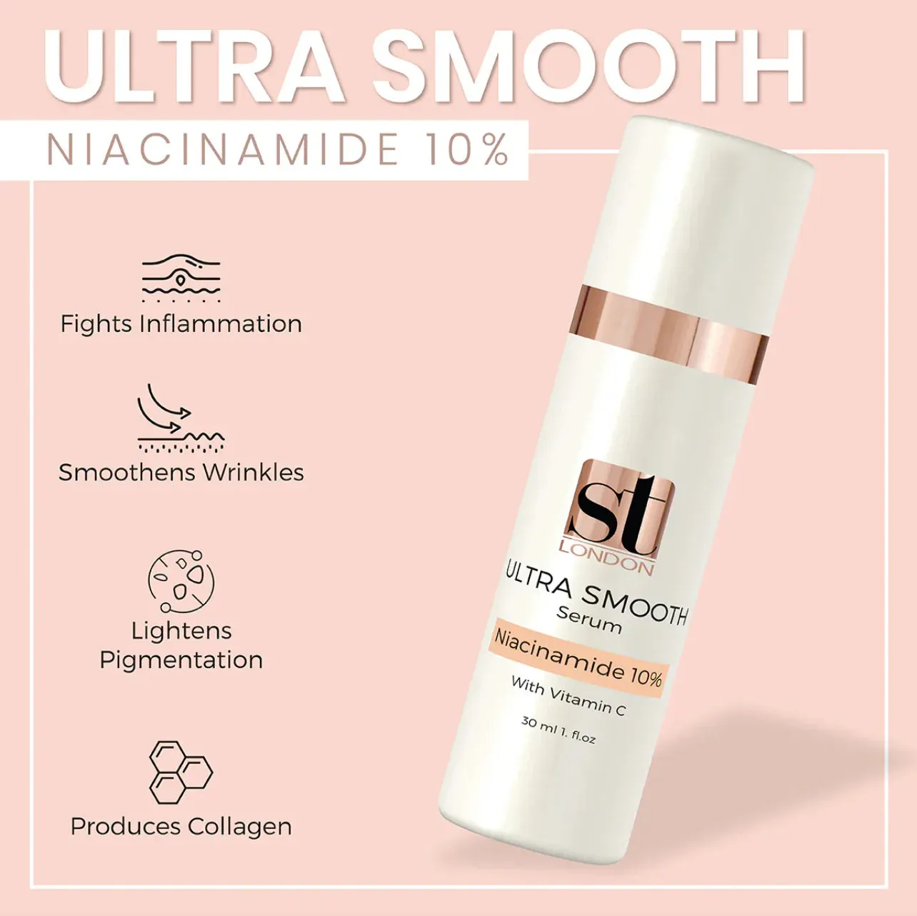 ST London - Niacinamide 10%   Vitamin C - 30ml