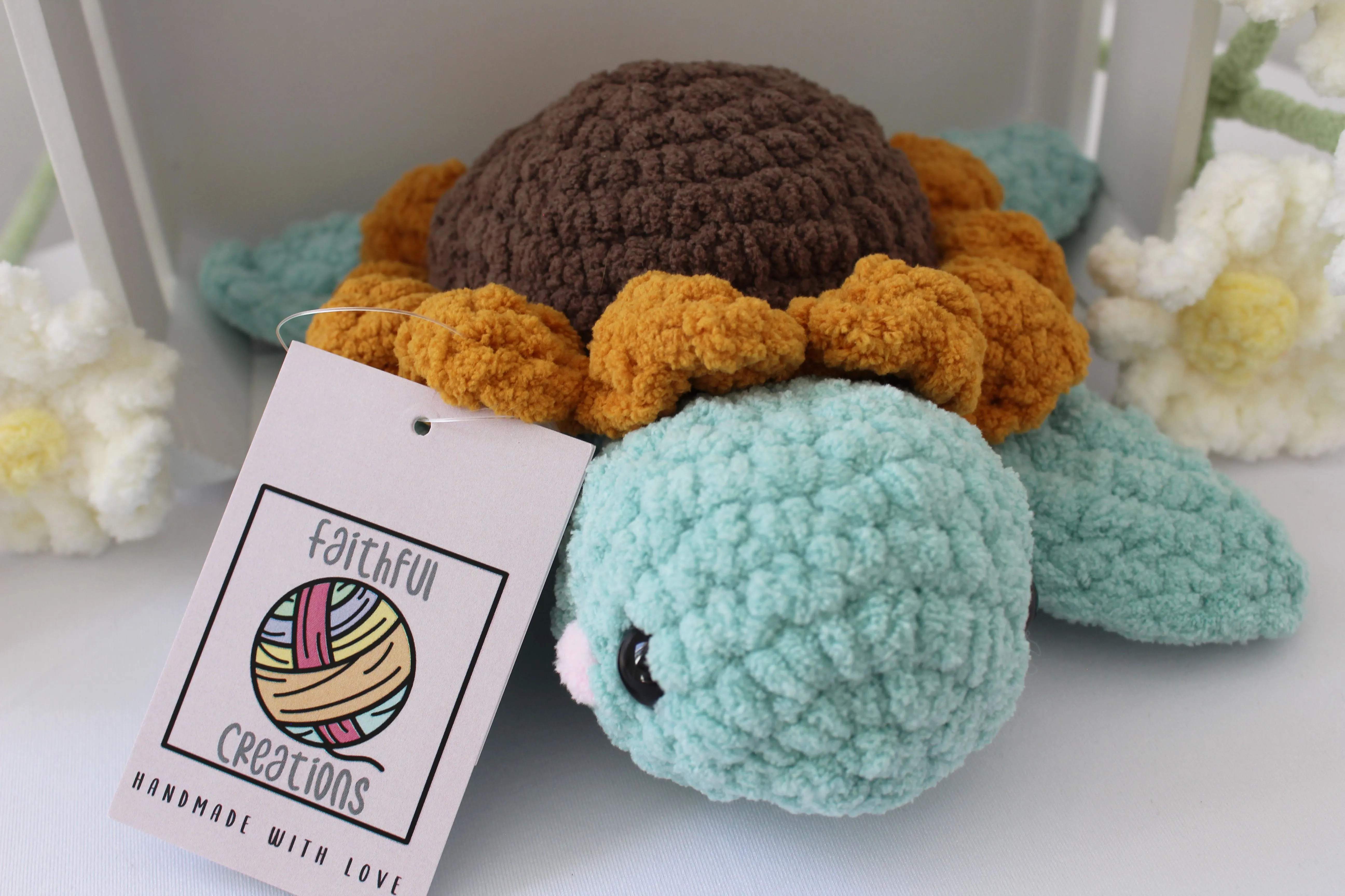 Super Soft Chunky Daisy Turtle Plushie