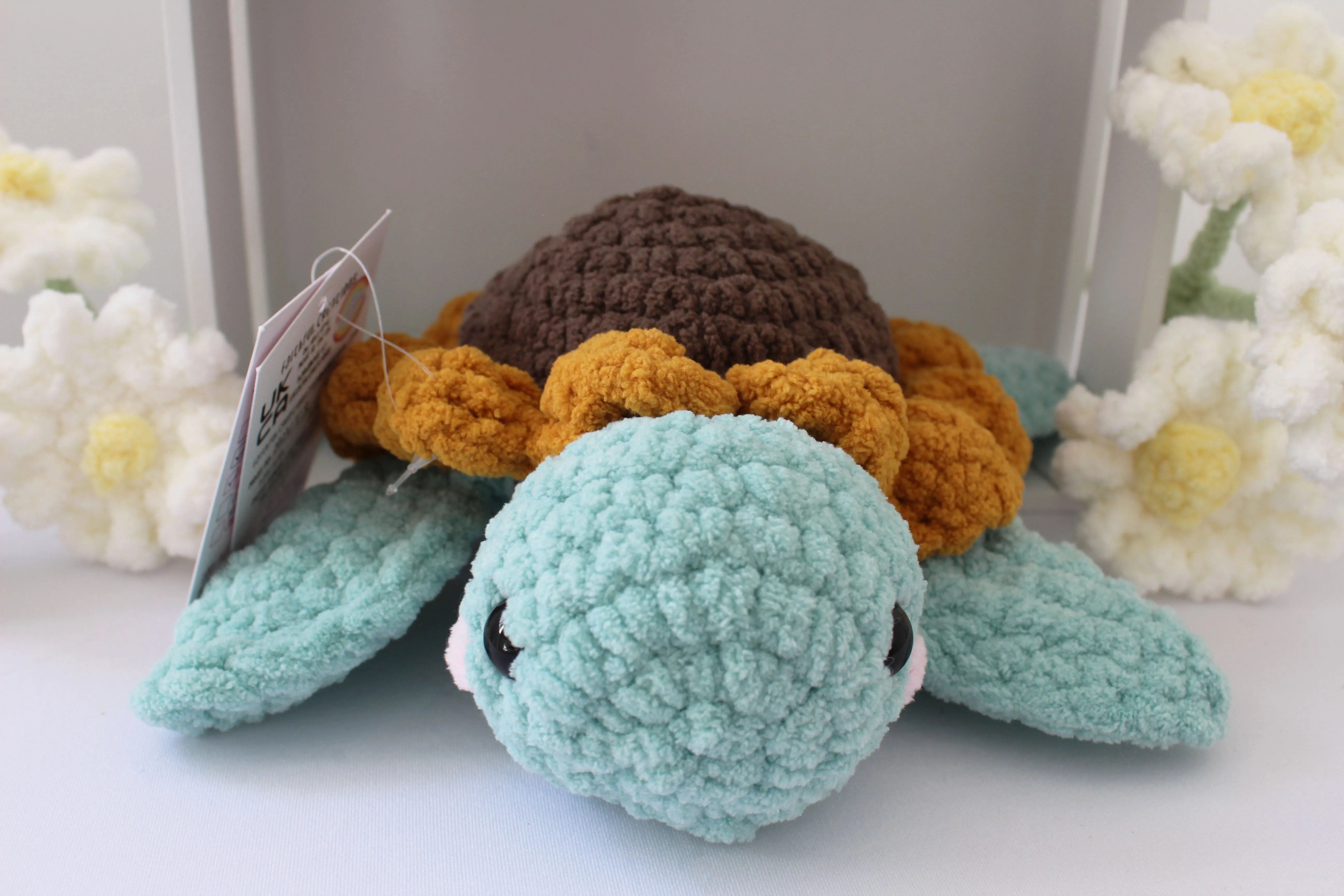 Super Soft Chunky Daisy Turtle Plushie