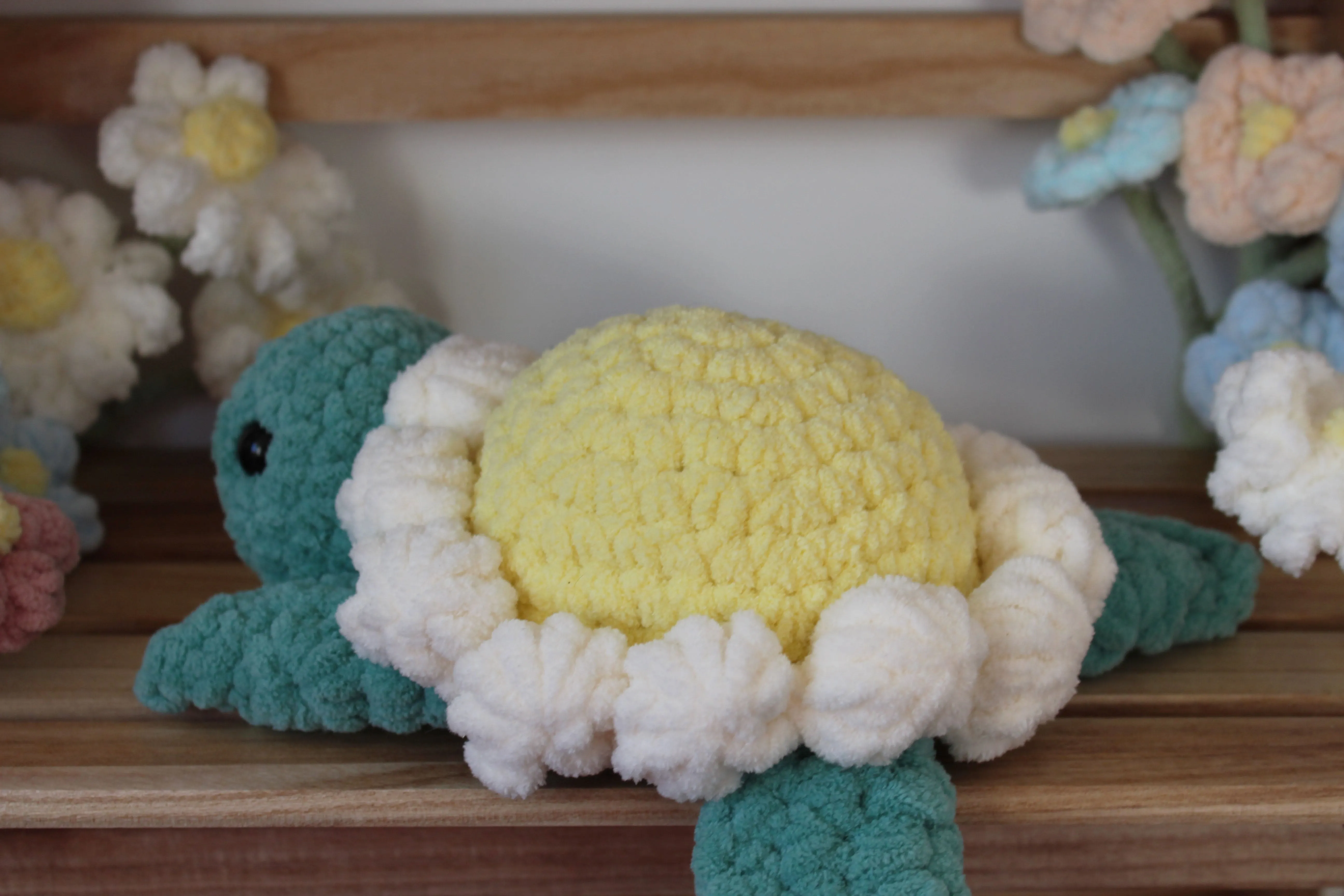 Super Soft Chunky Daisy Turtle Plushie