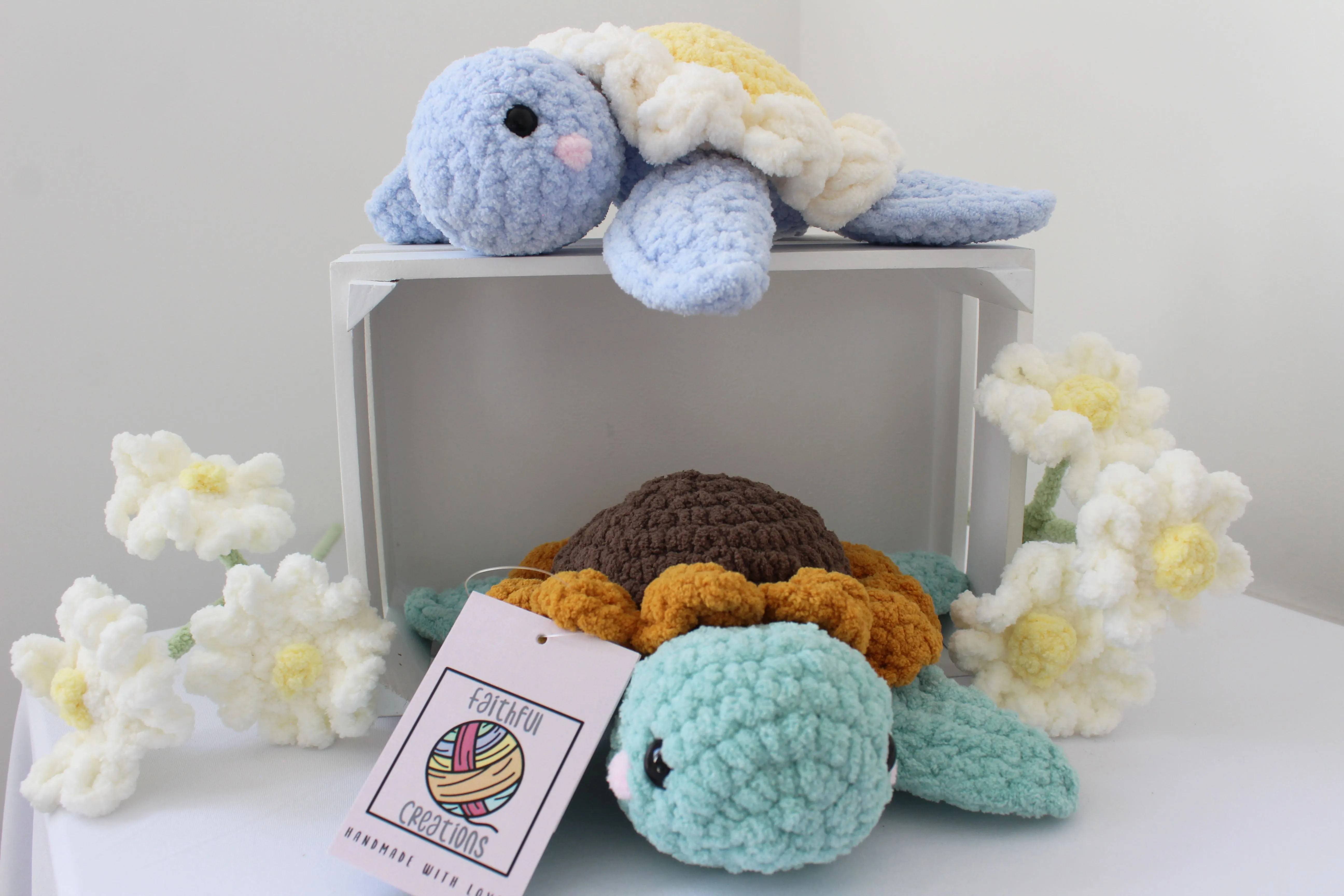 Super Soft Chunky Daisy Turtle Plushie