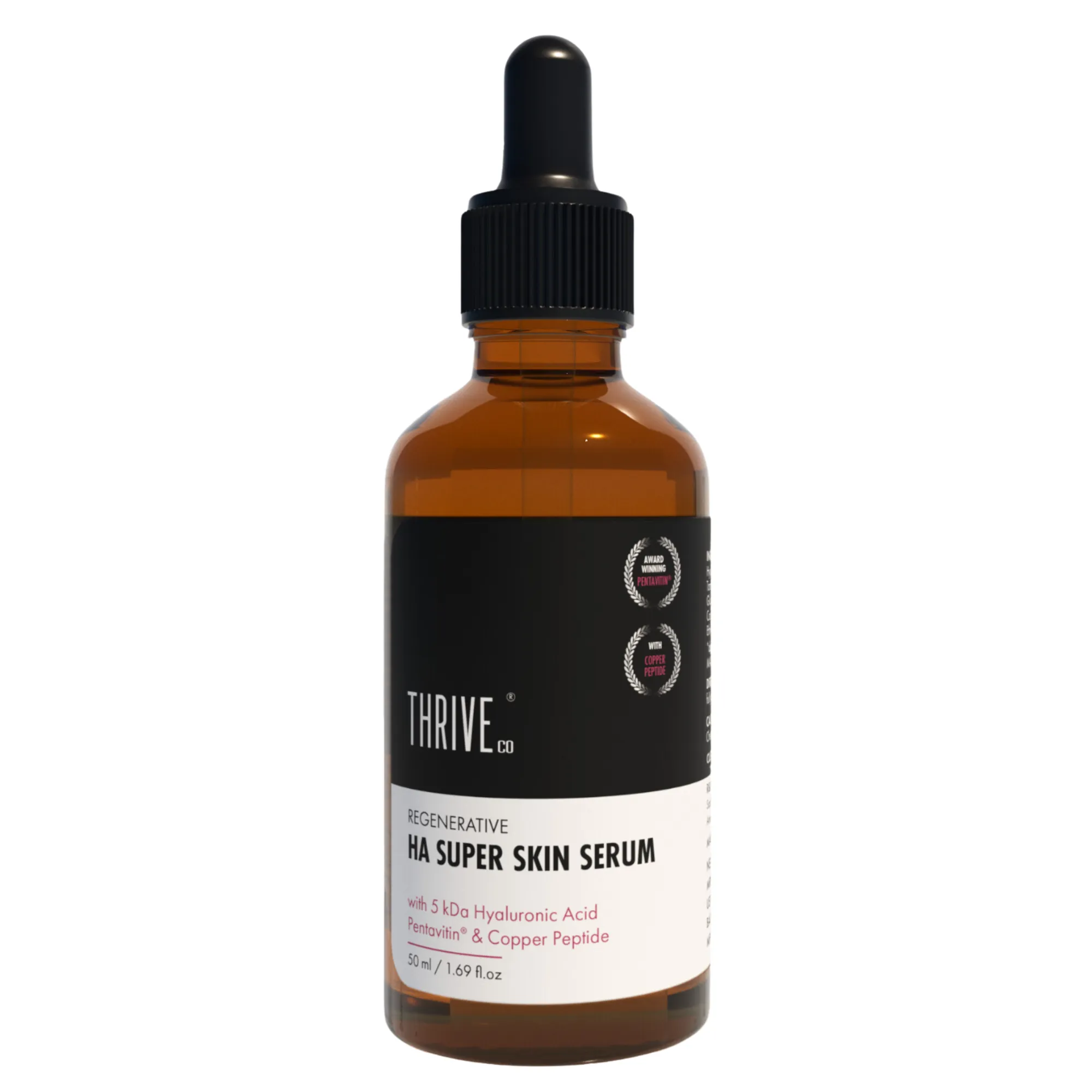 ThriveCo 5Kda Hyaluronic Acid Super Skin Serum: For Plumping, Wrinkle-Reduction, Anti-Pigmentation | 50 ml
