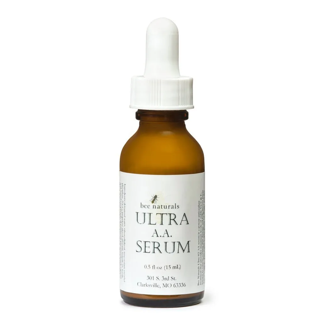 Ultra AA Serum - Advanced Anti-Aging & Brightening Formula | 15% Stabilized Vitamin C, Ferulic Acid, & Hyaluronic Acid | Hydrating & Gentle | 1 fl oz