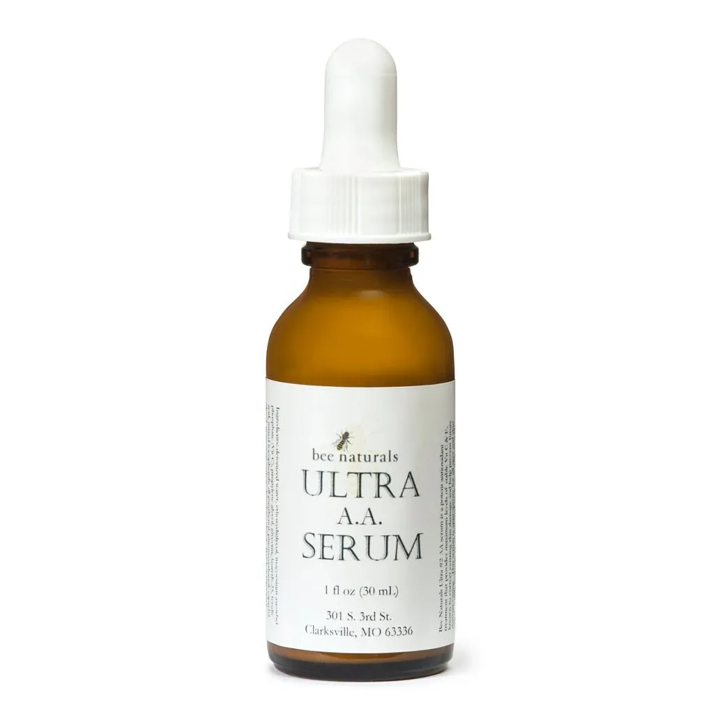 Ultra AA Serum - Advanced Anti-Aging & Brightening Formula | 15% Stabilized Vitamin C, Ferulic Acid, & Hyaluronic Acid | Hydrating & Gentle | 1 fl oz
