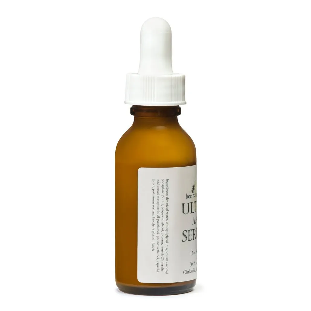 Ultra AA Serum - Advanced Anti-Aging & Brightening Formula | 15% Stabilized Vitamin C, Ferulic Acid, & Hyaluronic Acid | Hydrating & Gentle | 1 fl oz