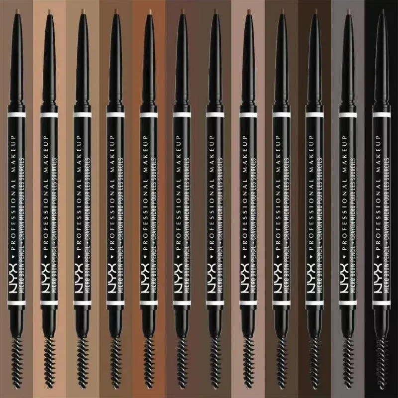 Ultra-Fine Brow Pencil: Precision Black Eyebrow Tint & Brush