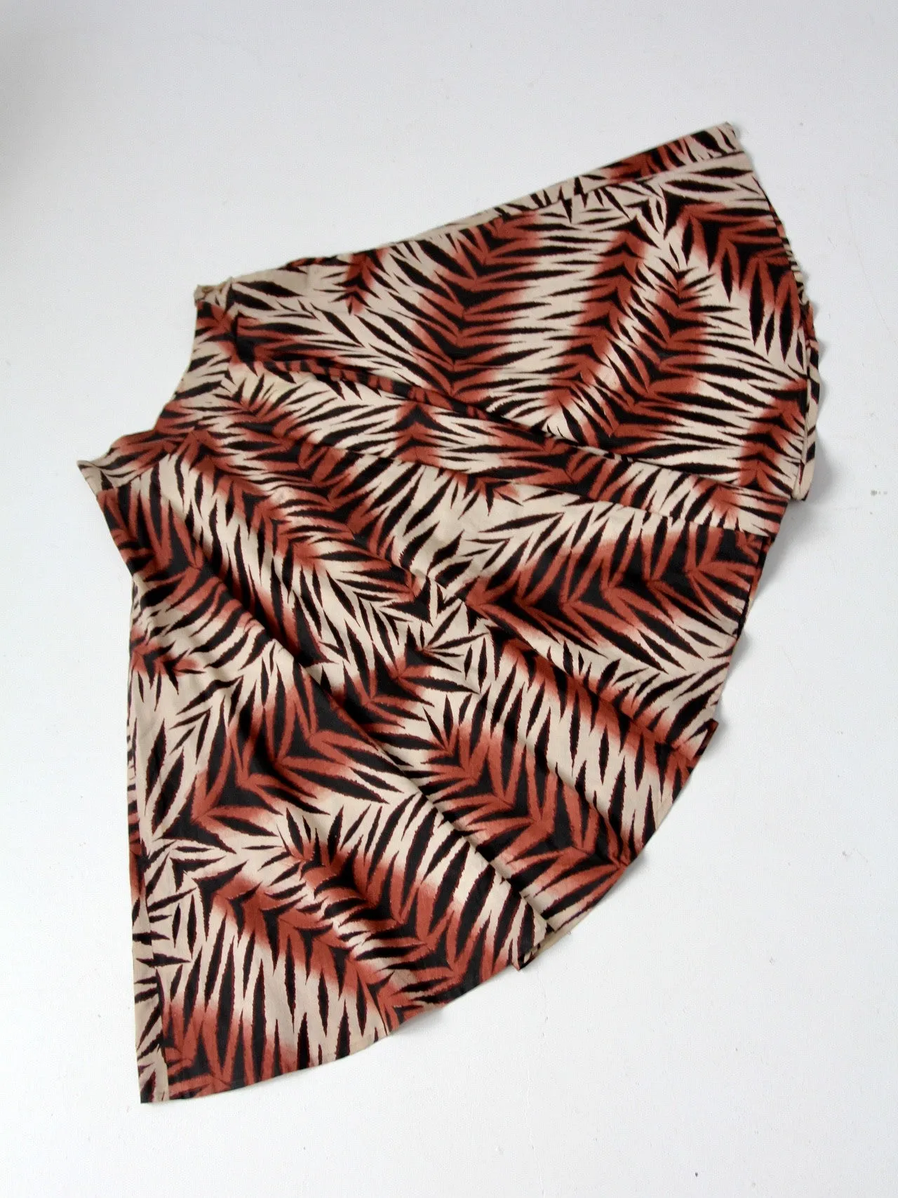 vintage 50s jungle print circle skirt